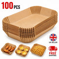100pack Air Fryer Paper Liners Disposable Non Stick Baking Parchment for Ninja