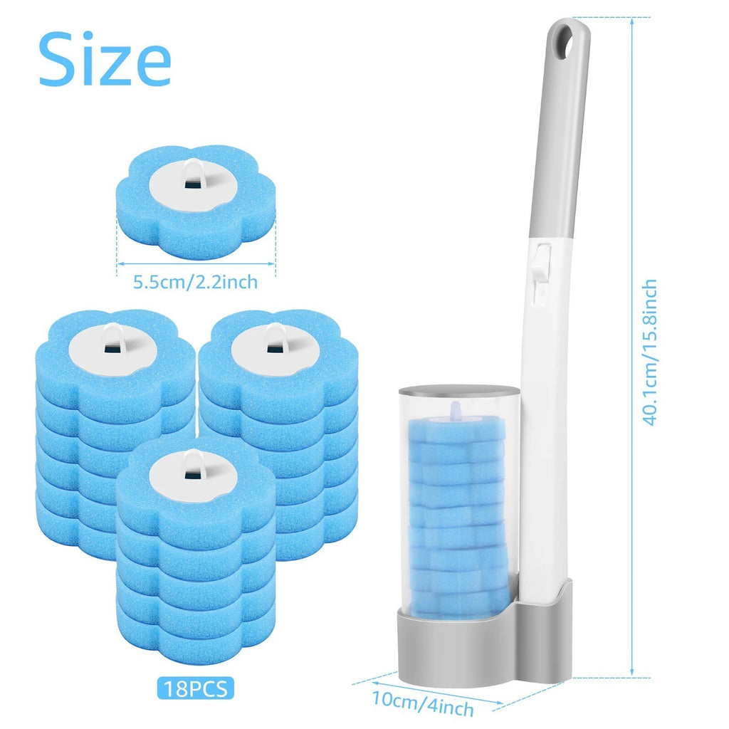UK Disposable Toilet Brush Replacement Heads – Three Colors & Scents