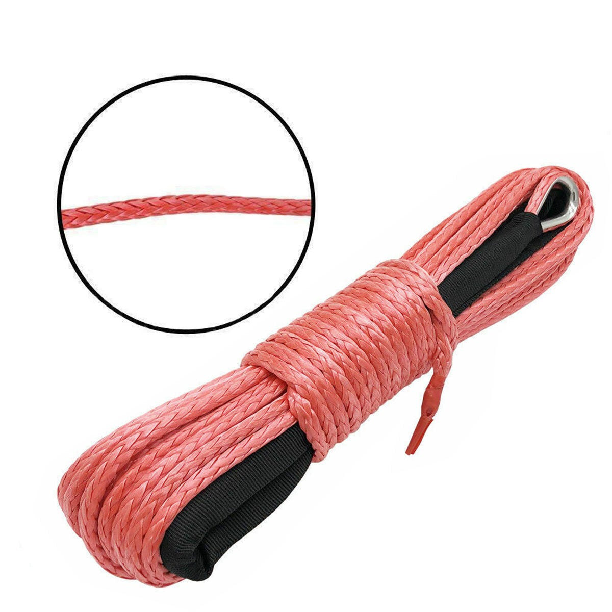 6MM x 15M Synthetic Winch Line Cable Rope Emergency For ATV Quad SUV Vehicle UK