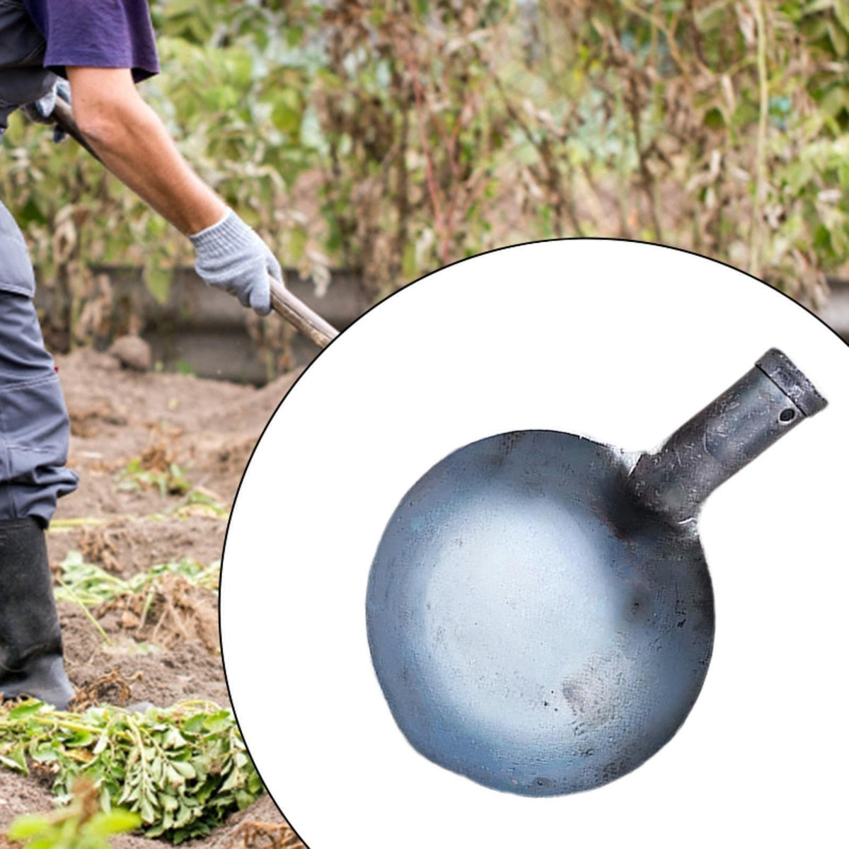 Heavy Duty Metal Scoop for Sewer And Drain Cleaning
