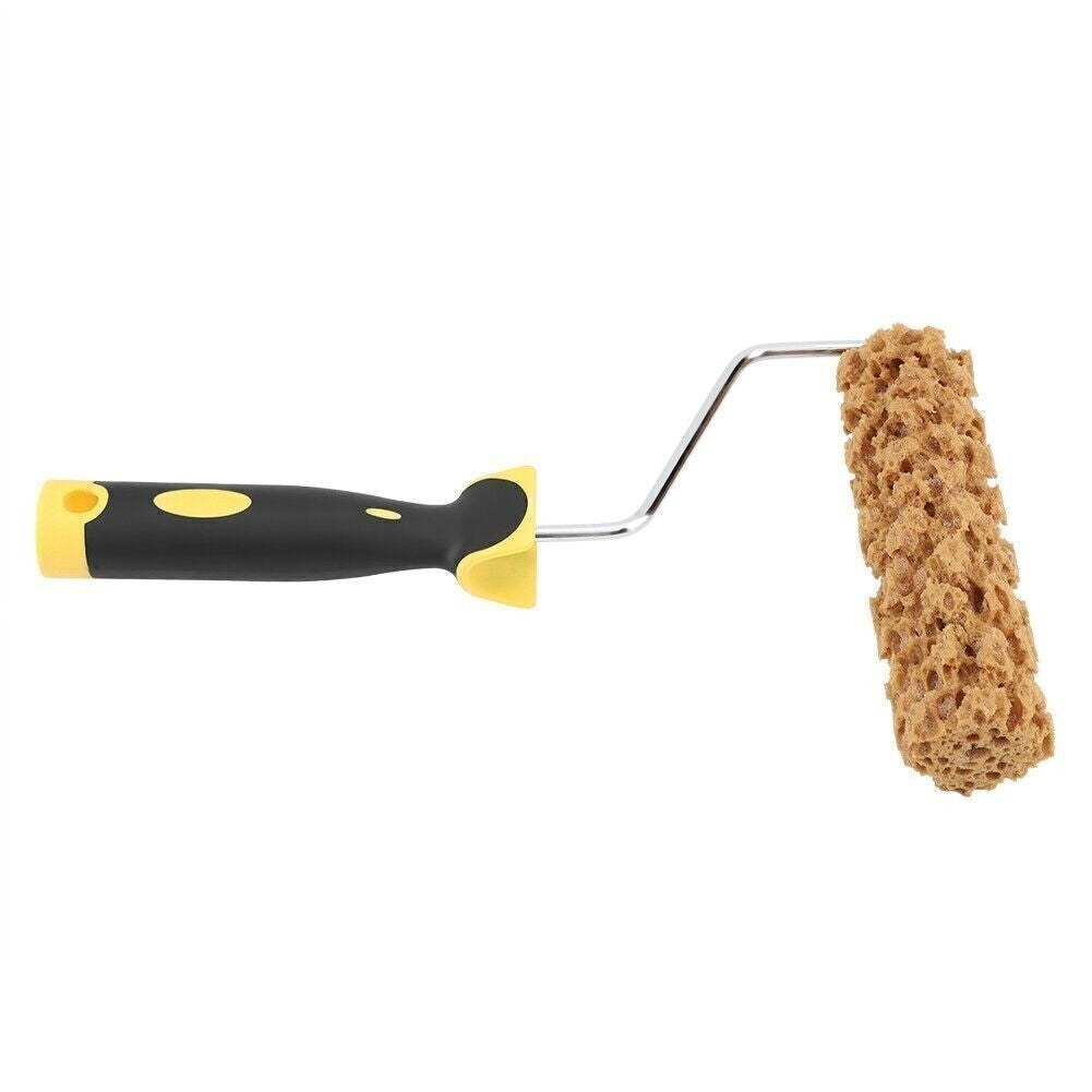 Texture Pattern Paint Roller Brush W/Handle Decorate For Wall Painting Tool