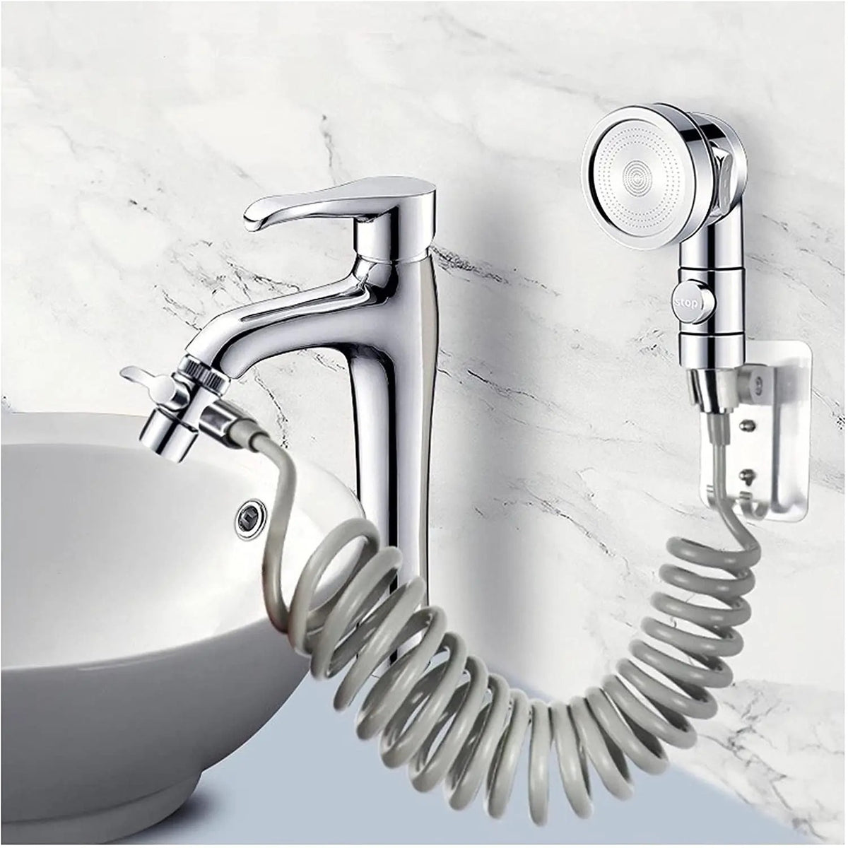 Kitchen Sink Splitter 3-way Diverter Valve Water Tap Connector Faucet Adapter UK