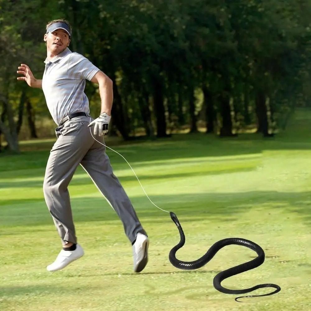 Realistic Snake Prank Toy w/String & Clip Chasing Snake Prank That Chase People