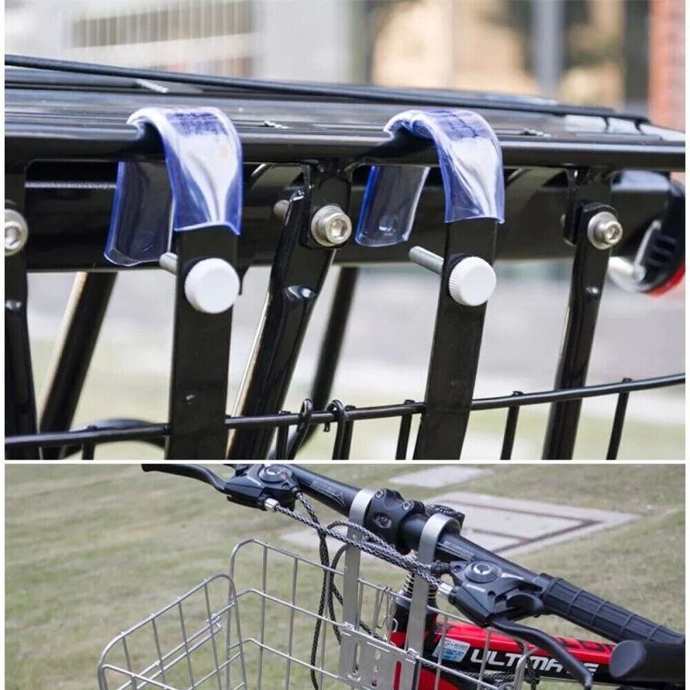 Metal Foldable Bike Front Rear Basket Bicycle Handlebar Shopping Carrier Storage