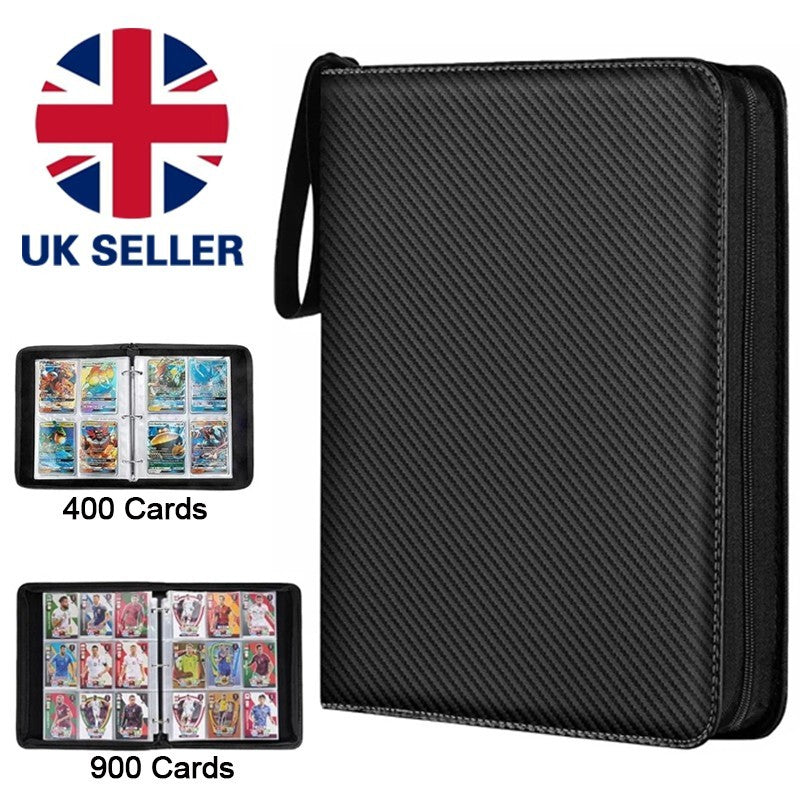 400/900Card Pocket Trading Card Binder 4/9 Pocket Trading Card Album Folder Case