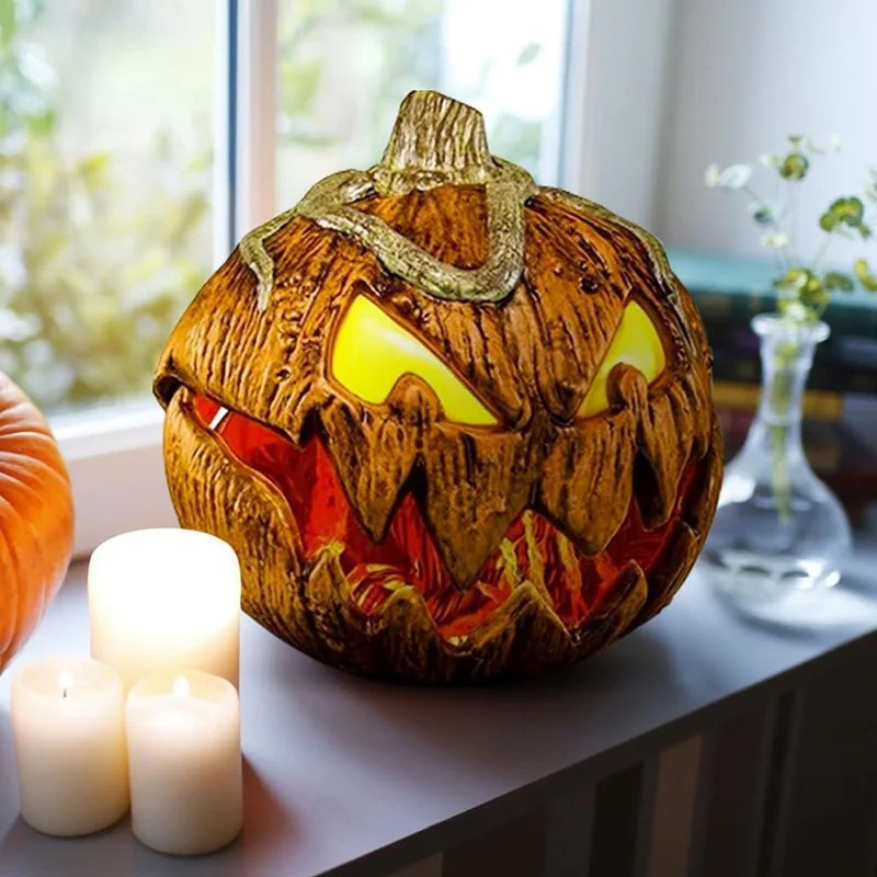 2025 New Halloween Pumpkin Noise Activated Pumpkin Animated Talking Pumpkin.*