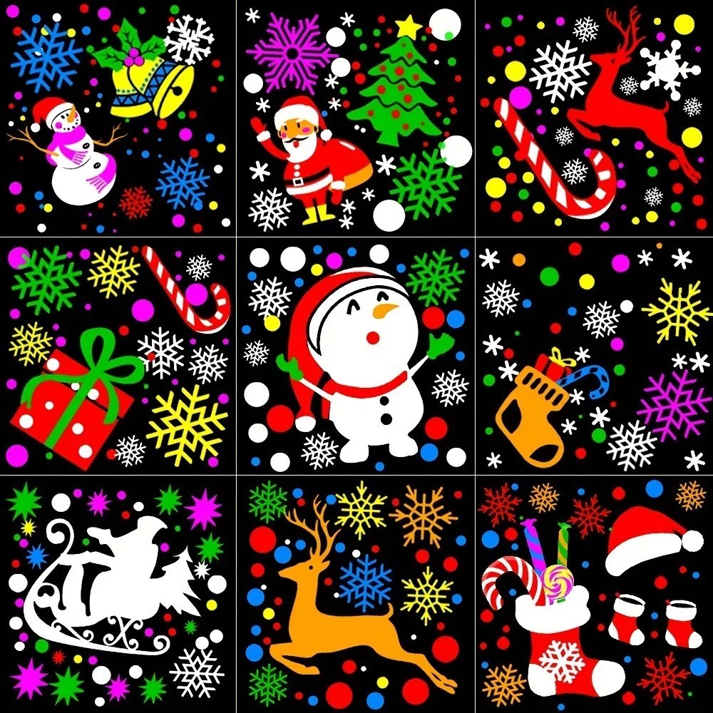 16 Pattern Christmas Projector USB LED Lighting Santa Claus Snowflake Projection