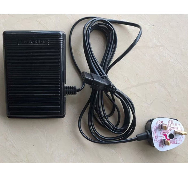 Foot Control Pedal Power Cord UK-Plug Controller Sewing Machine 220V For SINGER