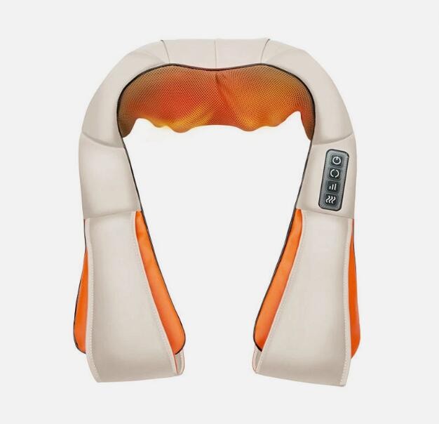 🔥Neck & Shoulder Massager Heated Back Body Massager Deep Tissue Electric Pillow