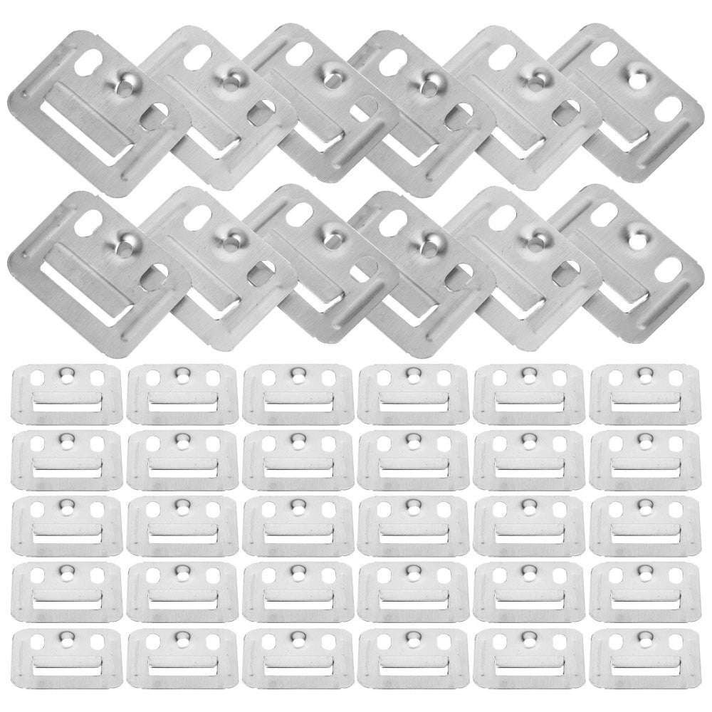 100 Pcs Wall Panel Fixing Piece Integrated Clamp Furniture Clamps