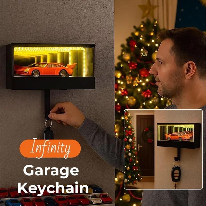 Infinity Garage Keychain Hanger Car Garage Key Holder Organizer with LED Light
