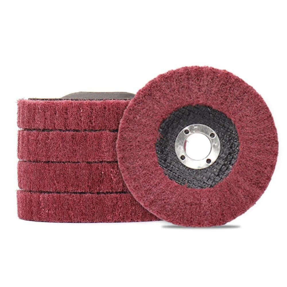 4" Nylon Fiber Wheel Flap Disc Abrasive Polishing Buffing Pad for Angle Grinder