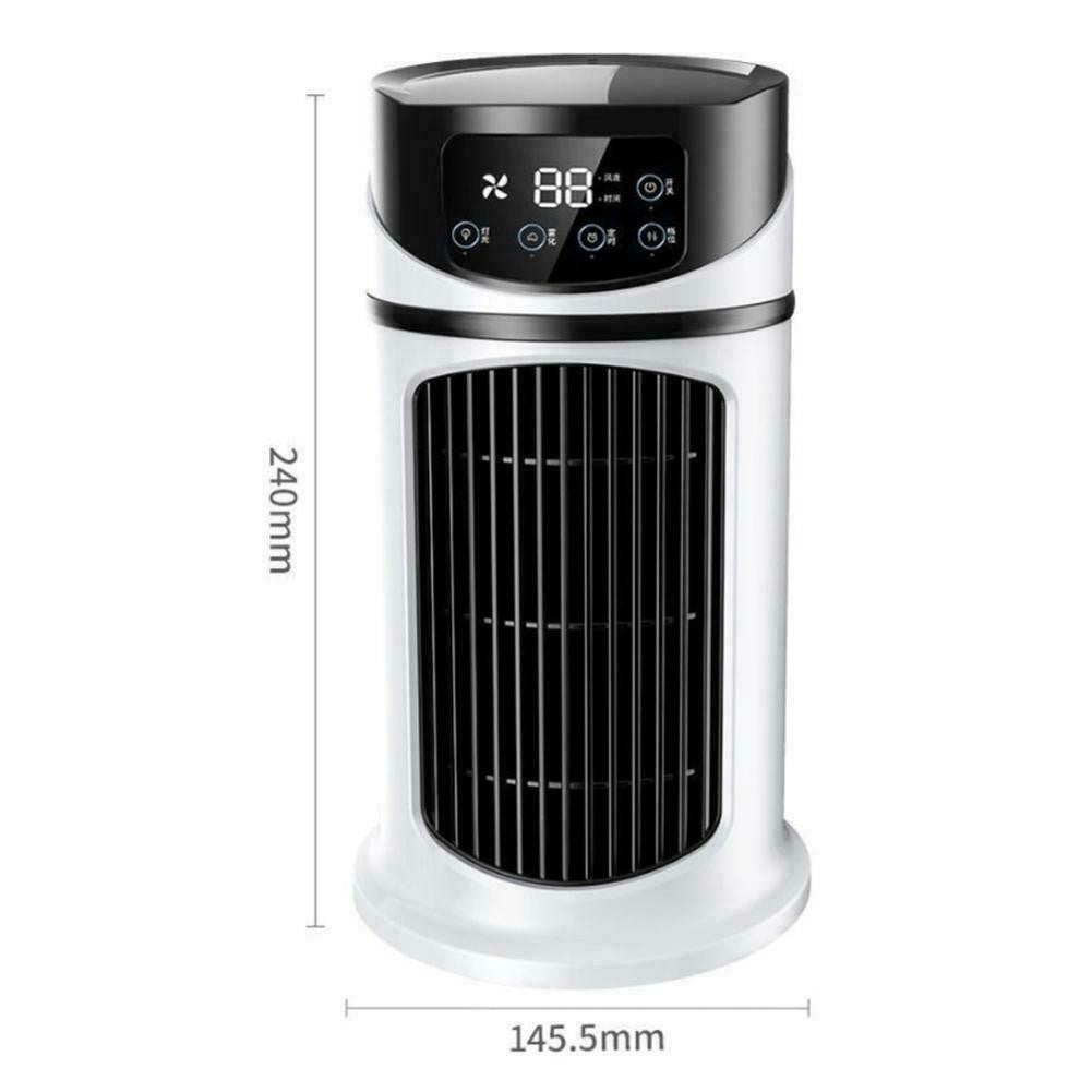6-Speeds Portable Air Cooler Fan Ice Cold Cooling Conditioner 300ML Tank UK