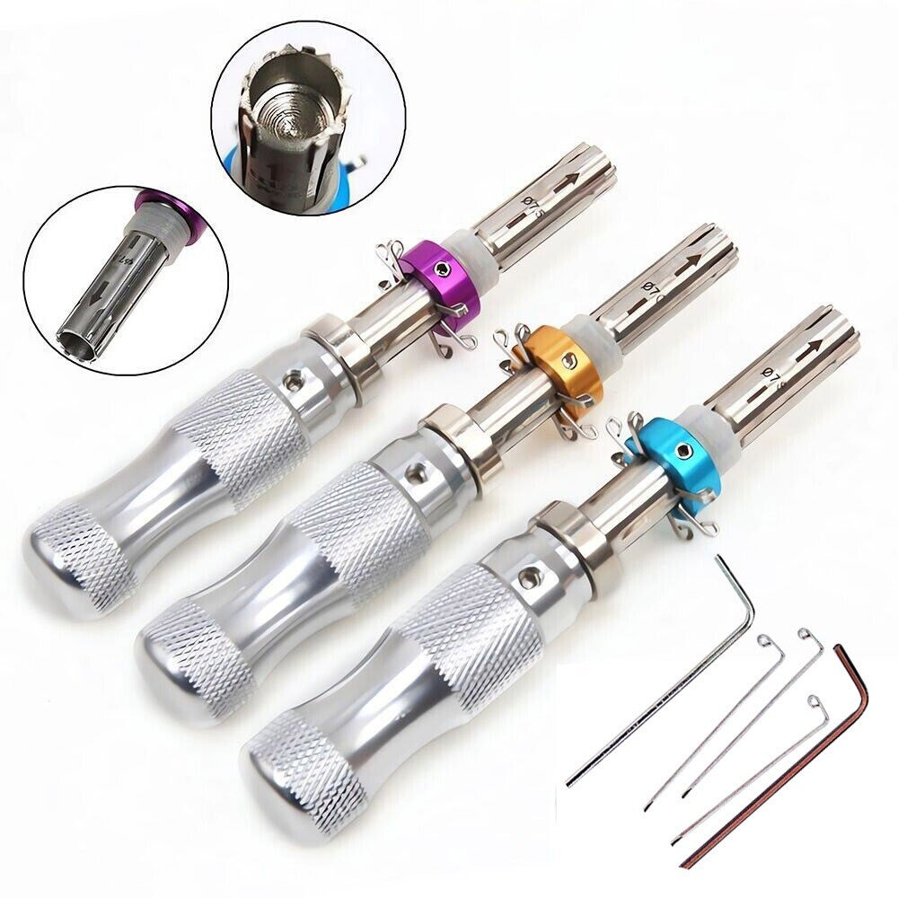 3pcs/Set Plum Tools 7 Pin Advanced Tubular Lock Accessory Part 7.0/7.5/7.8mm UK