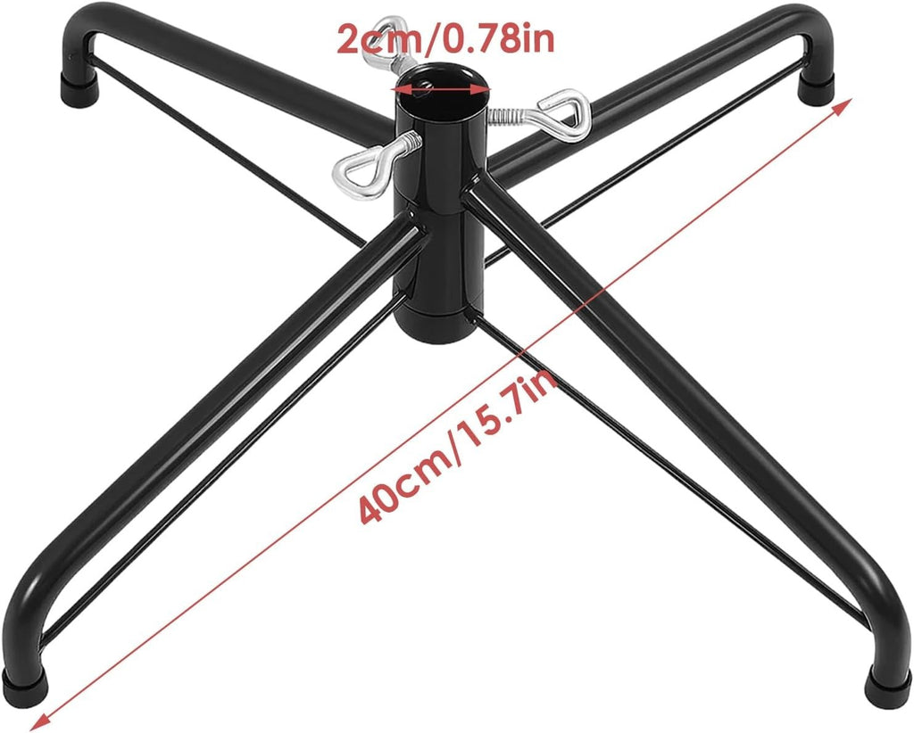 Christmas Tree Stand for Artificial Trees 15.7-Inch Foldable Metal Tree Base