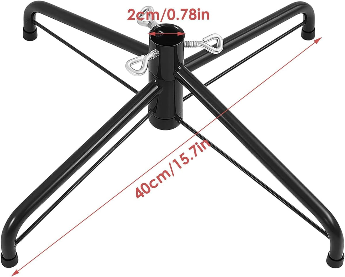 Christmas Tree Stand for Artificial Trees 15.7-Inch Foldable Metal Tree Base