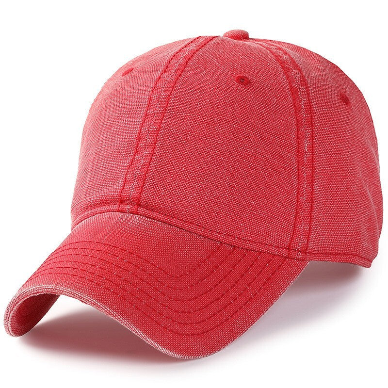 Oversize Washed Baseball Cap Sports Dad Unstructured Hat for Big Heads M/XL