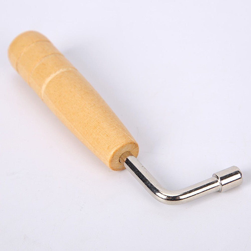 Lyre Harp Tuning Wrench Tuner Lever Lyre Tuner Adjustment Tool Wooden Handle