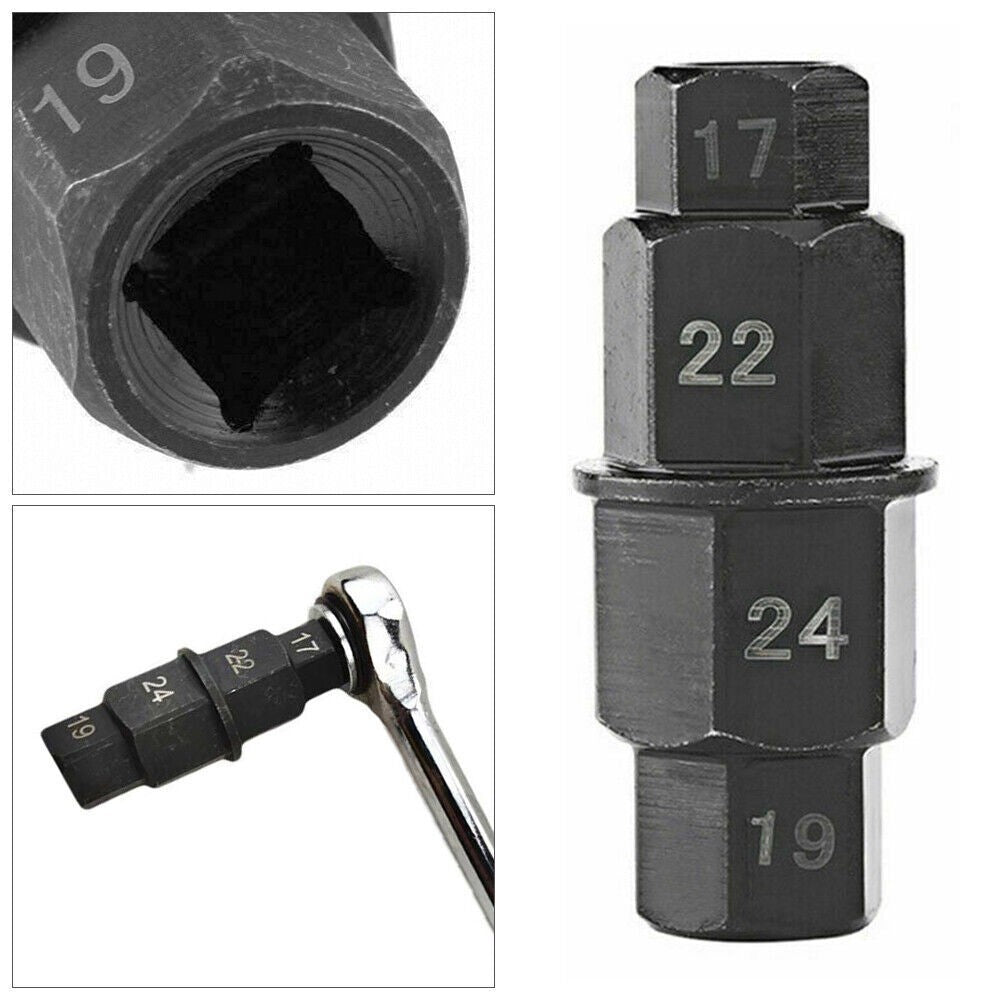4 In 1 Motorcycle Spindle Key Motorbike - Front Wheel Removal Tool 17 19 22 24mm