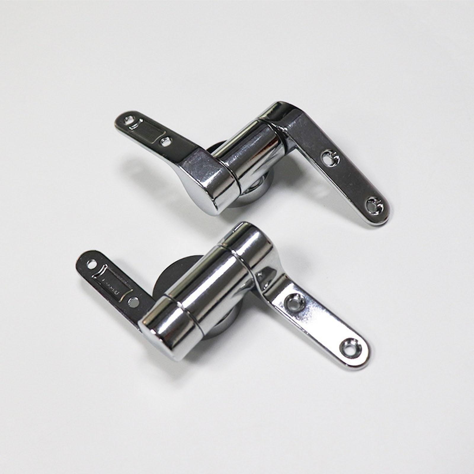 2pcs WC Toilet Seat Hinges Universal Hinge Replacement Hinge Set with Fittings