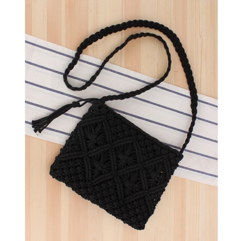 Straw Purse Summer Straw Beach Bag Crossbody Handbag Woven Bag Crochet Purses