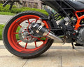 Universal Motorcycle Carbon Fiber Exhaust Muffler Tail Pipe 51mm With DB Killer