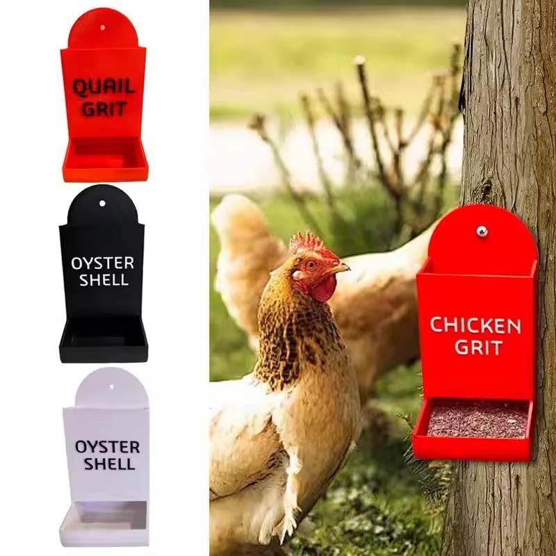 Chicken Poultry Feeder Chick Dispener Bird Hen Hangable Wind Proof Lid Legs 6kg