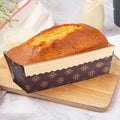25Pcs Baking Rectangle Kraft Bread Tray Paper Loaf Pans Toast Box Cake Liner