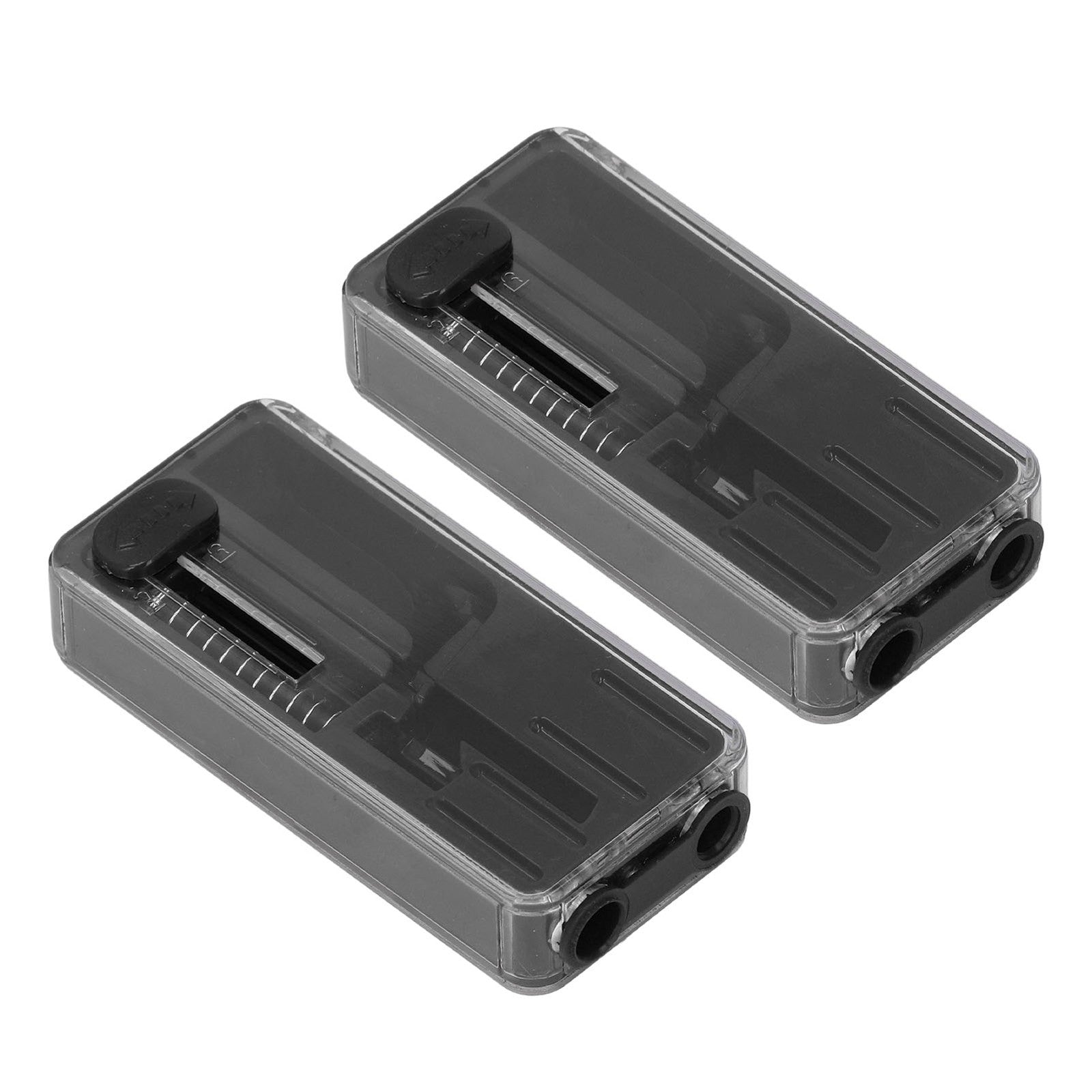 (Black)Crushball Dispenser 2 Pcs Cigarettes Apsules Dispenser Cigarette