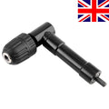 Right Angle 90° Angled Drill Attachment Adapter Metal 0.8mm-10mm 3/8-24UNF Chuck