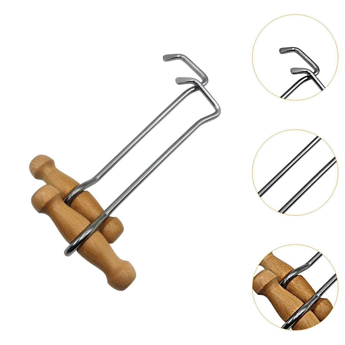 2x Horse Boot Puller Wooden Handle Boot Hooks Comfortable Gripping Equestrian