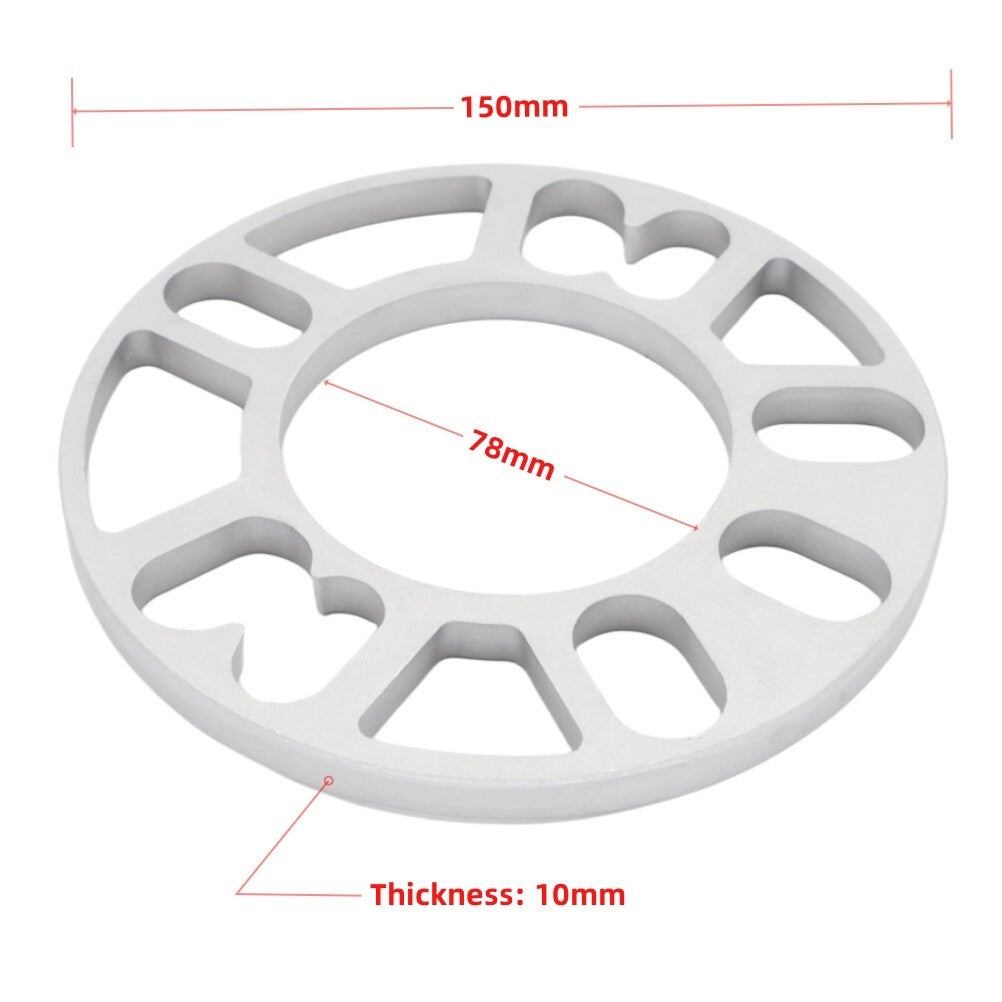 10mm Universal Wheel Spacers For T-Roc Tayron Tiguan Covers 5x112 Pcd x 4