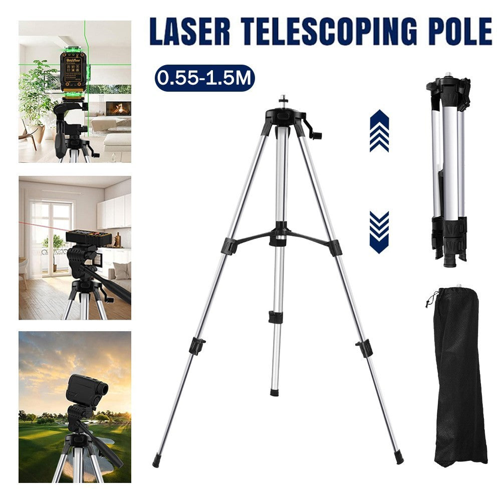 1.5M Aluminum Laser Level Tripod Adjustable Height Stand w/ Bag for laser Level
