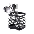 Stainless Steel Cutlery Holder Kitchen Utensil Pot Drainer Caddy Stand Sink Tidy