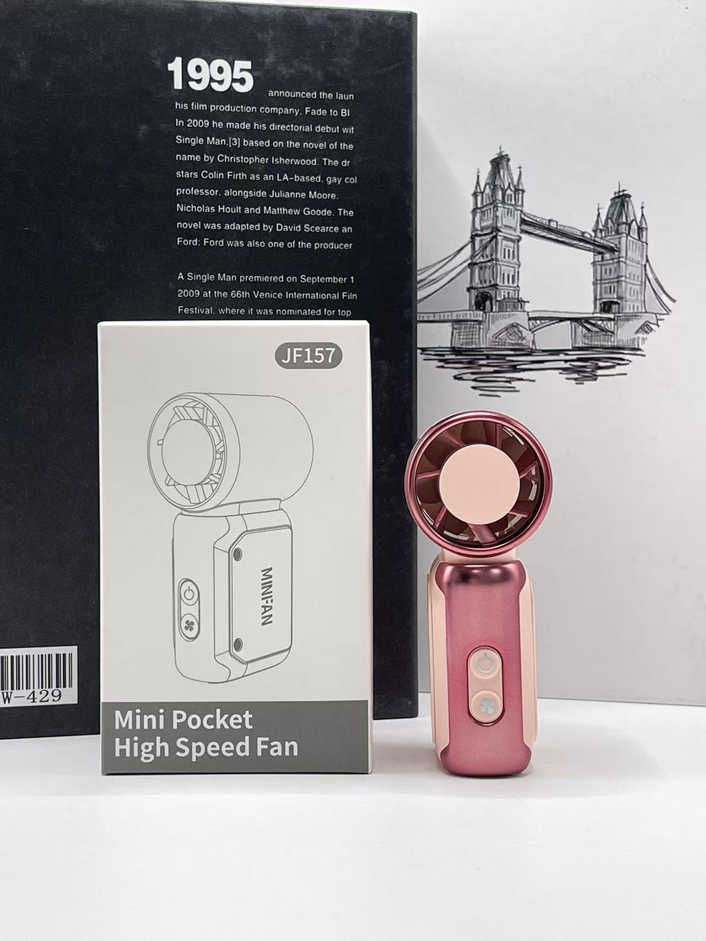 Handheld Fan with Ice Cooler, Folding Desk Fan Mini Personal Cooling Fan Gifts
