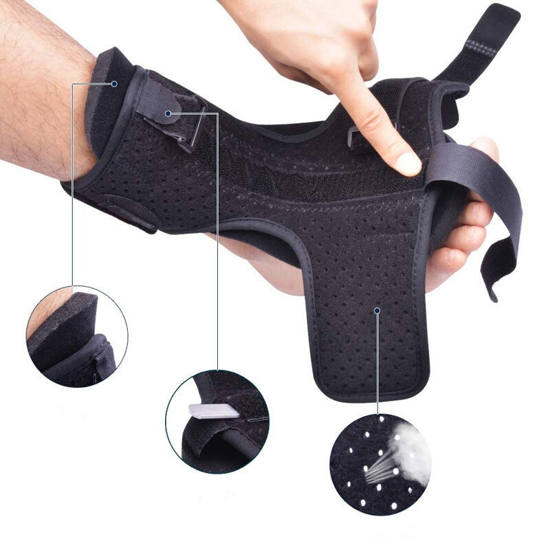 2*Adjustable Plantar Fasciitis Night Splint Brace Foot Drop Orthotic Injury