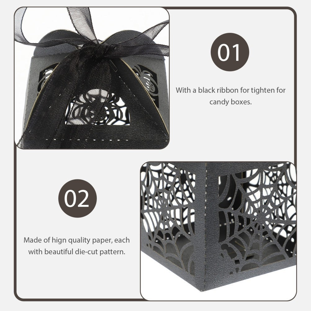 50 PCS Halloween Candy Box Party Favor Coffin Boxes for Treats Small