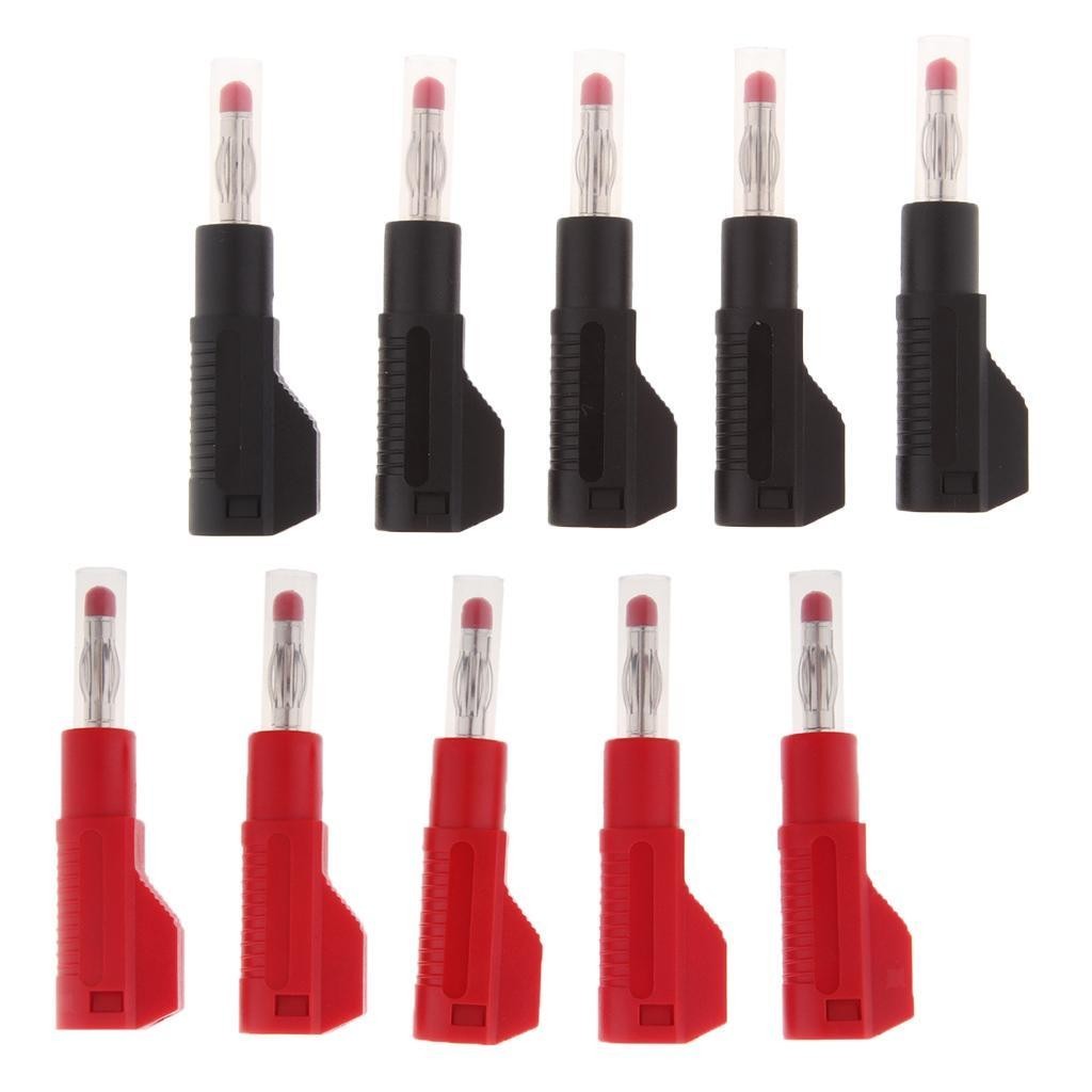 10Pieces 4mm Banana Plug for Test Probe Instrument Meter