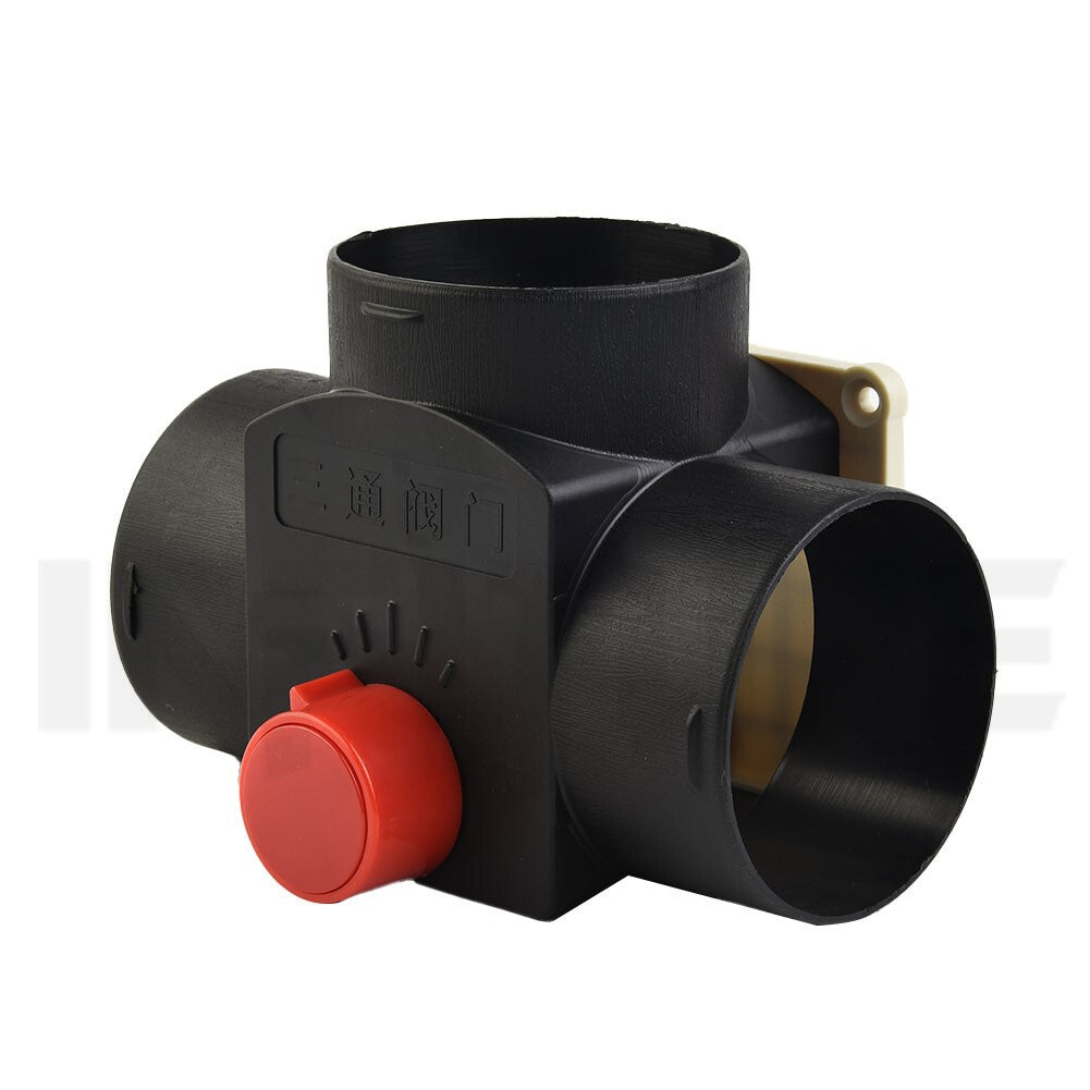 75mm T Branch Ducting Splitter w/ Regulating Flap Valve For Eberspacher Webasto