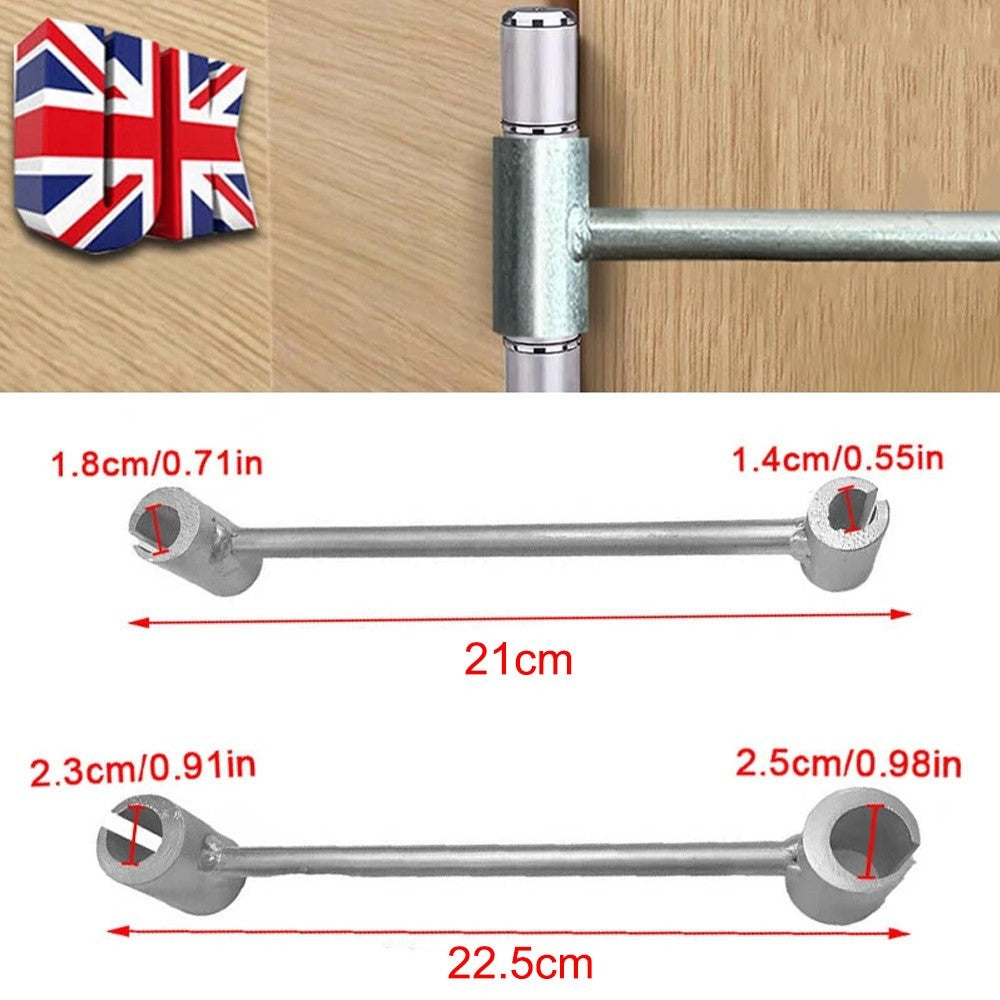 2x Heavy Duty Door Hinge Adjustment Tool Double-sided Wrench Repair Spanner UK