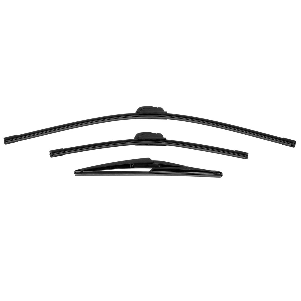 3Pcs Front Rear Windscreen Wiper Blades for Nissan Qashqai 2014-2021 New