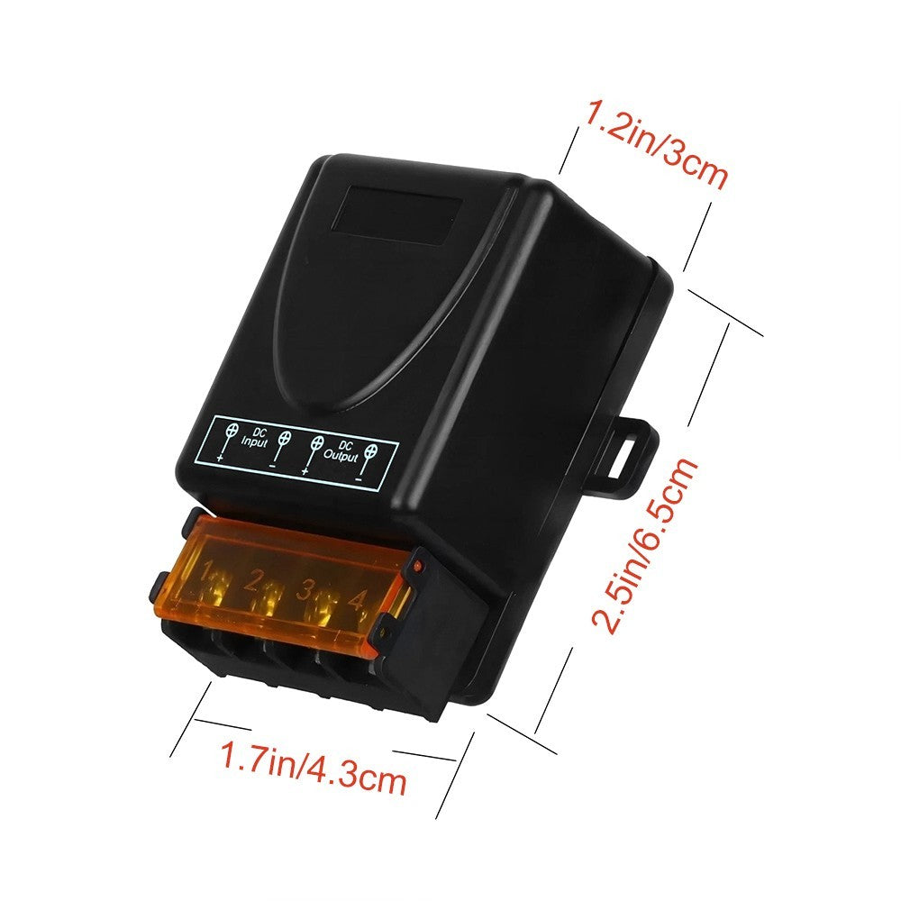 Wireless Remote Control Switch DC 12V 24V 48V 72V 30A 1Ch Relay Receiver 433MHz