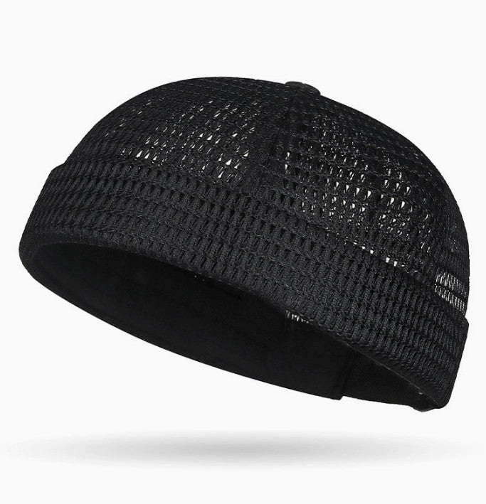 Men's Breathable Brimless Hat Summer Style Mesh Tang Ultra Cooling Skull Cap