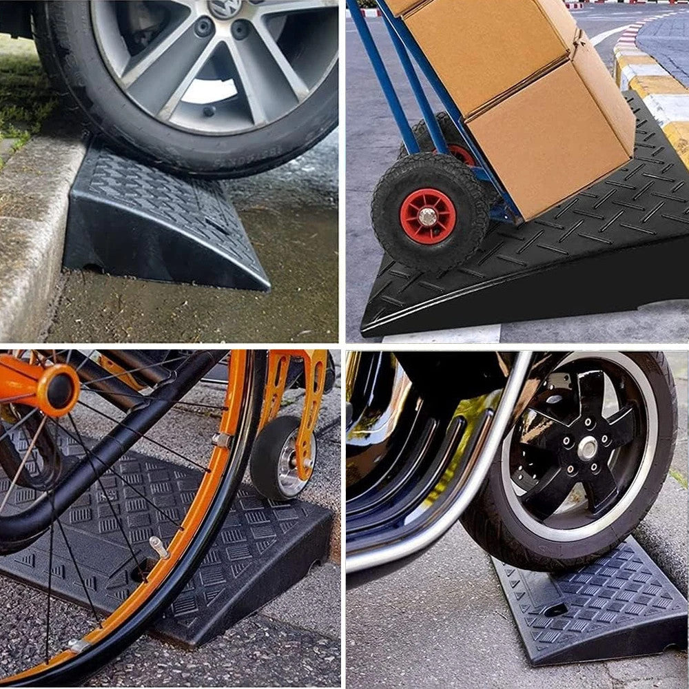 2x Heavy Duty Ramp Kerb Ramps for Driveway Car Vehicle Threshold Ramp Curb Tool
