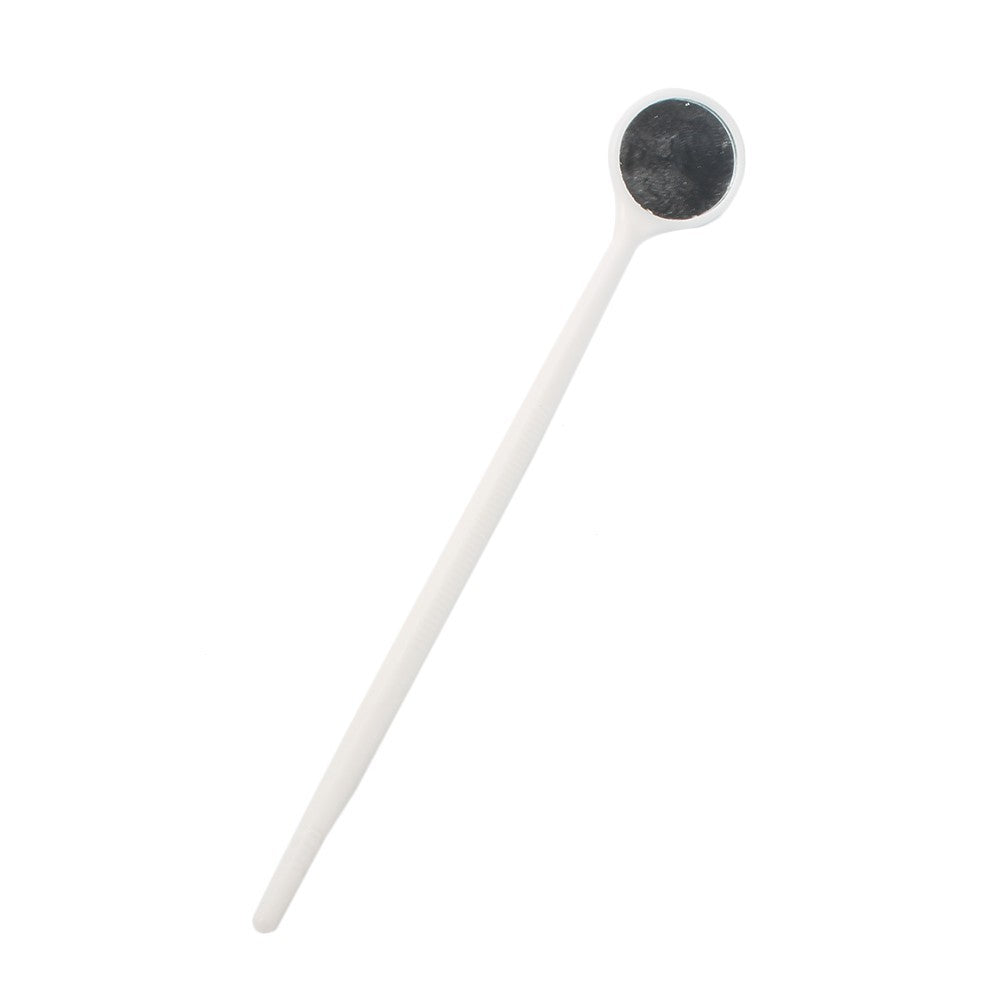 100PCS Disposable Plastic Dental Mouth Glass Mirror Dental Reflector Tool White