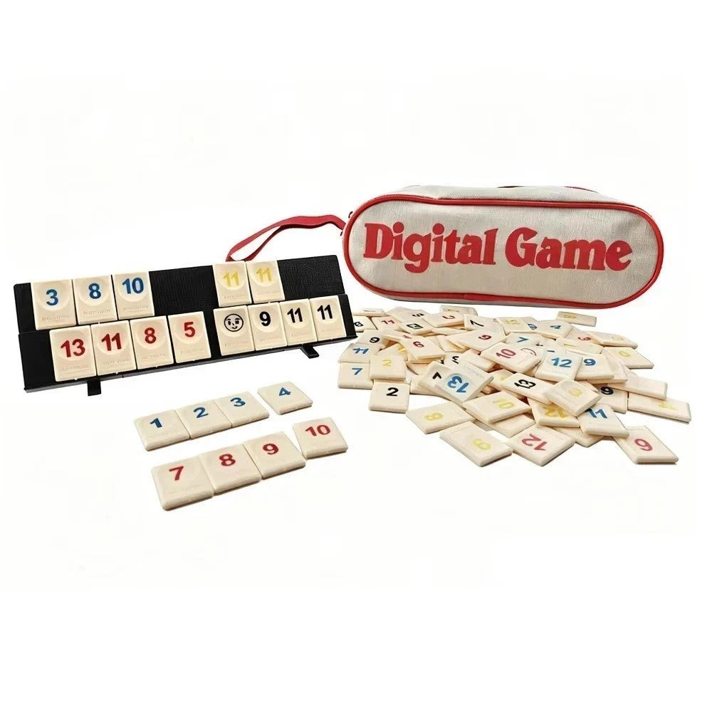 Rummikub Pouch Travel Game - Age 7+ Compact & Portable Fun 2-4 Player Game-UK