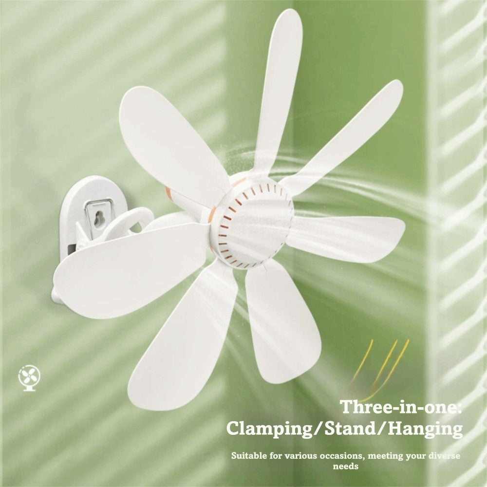 Portable Clip On Fan, Small Personal Fan With Strong Wind, Mini Quiet Fan