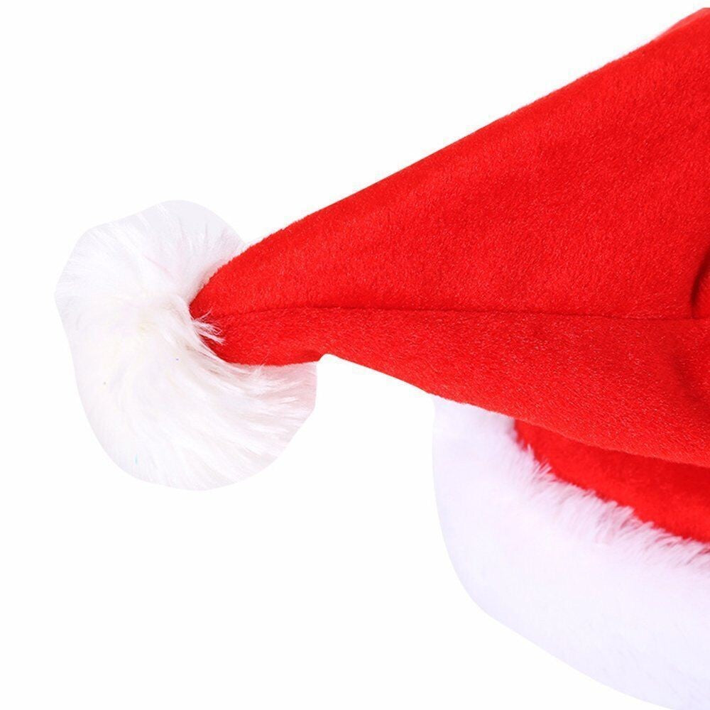 Christmas Xmas Novelty Santa Hat Cap For Musical Singing Moving Dancing Toy Gift