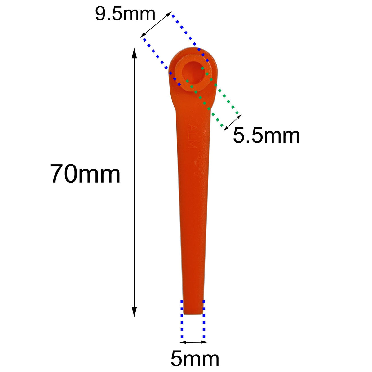 Plastic Blades for FLYMO SimpliTrim Li Battery Grass Trimmer Strimmer x 50