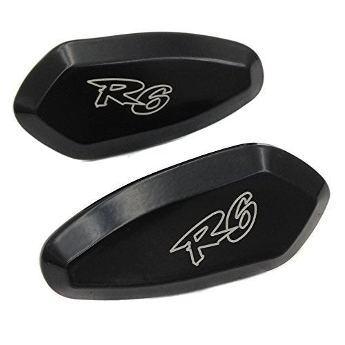 Black Motorcycle Mirror Base Plates Fit For Yamaha YZF-R6 1999-2007